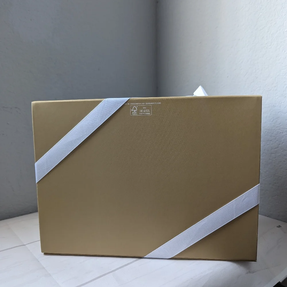 NEW Michael Kors Beige/White Gift Box Empty) w/ Ribbon&Tissue 12